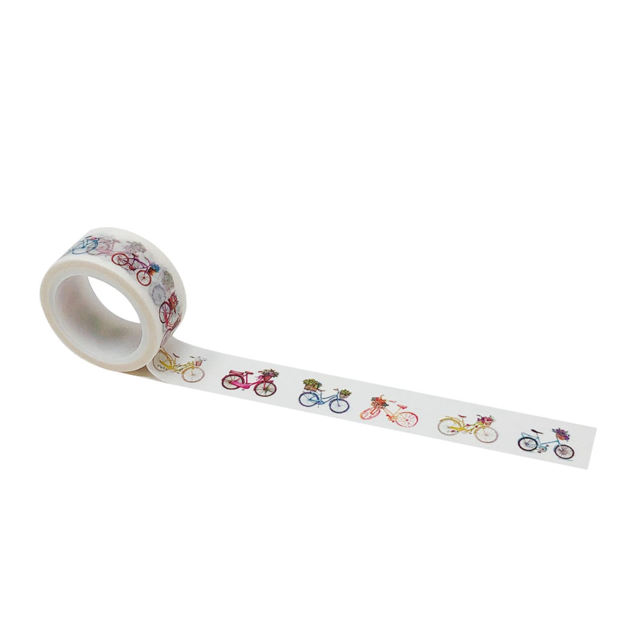 Wrapables Decorative Designs Washi Masking Tape, 15mm x 5m, Bikes & Boutiques